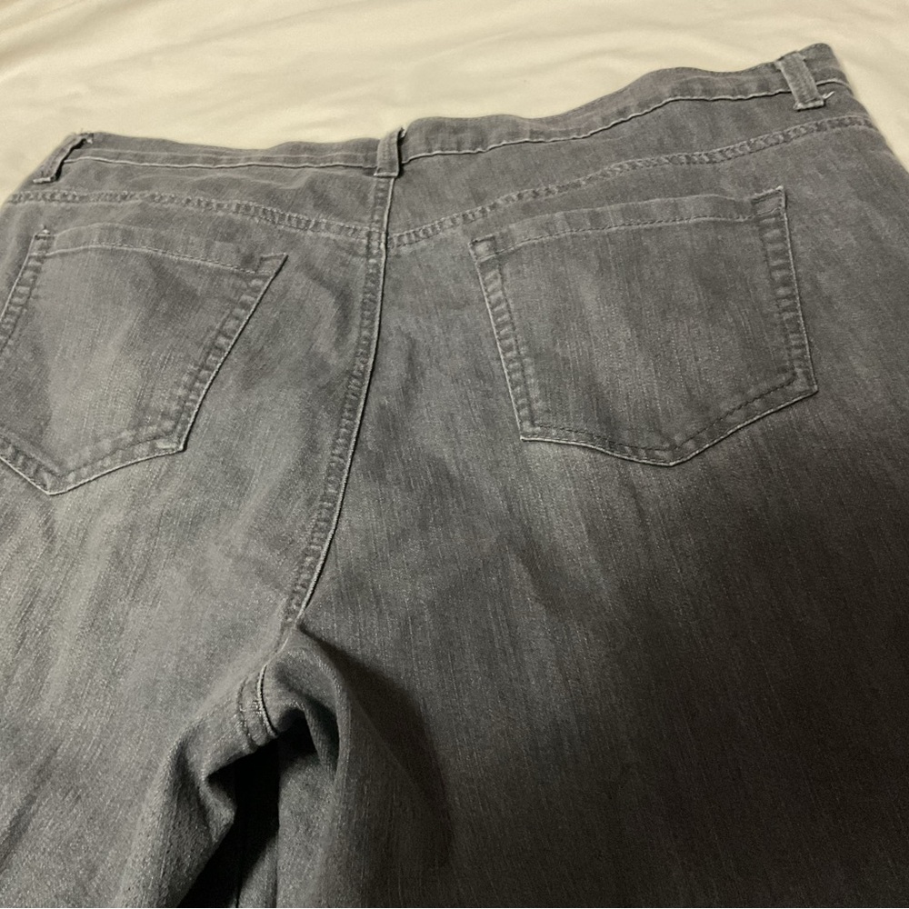 Gray Denim Jeans Gloria Vanderbilt
Size 18W
Gently worn dresses being - Picture 5 of 5